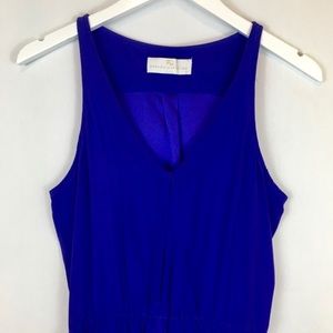 Amanda Uprichard Blue Silk Tank Dress